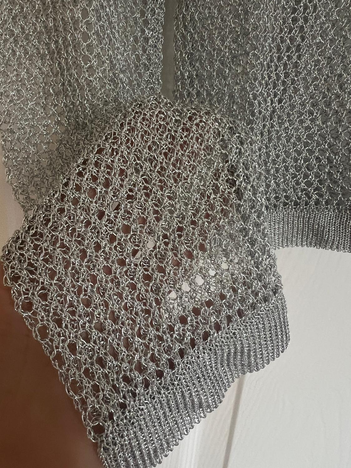 METALLIC MESH KNIT TOP - Image 3