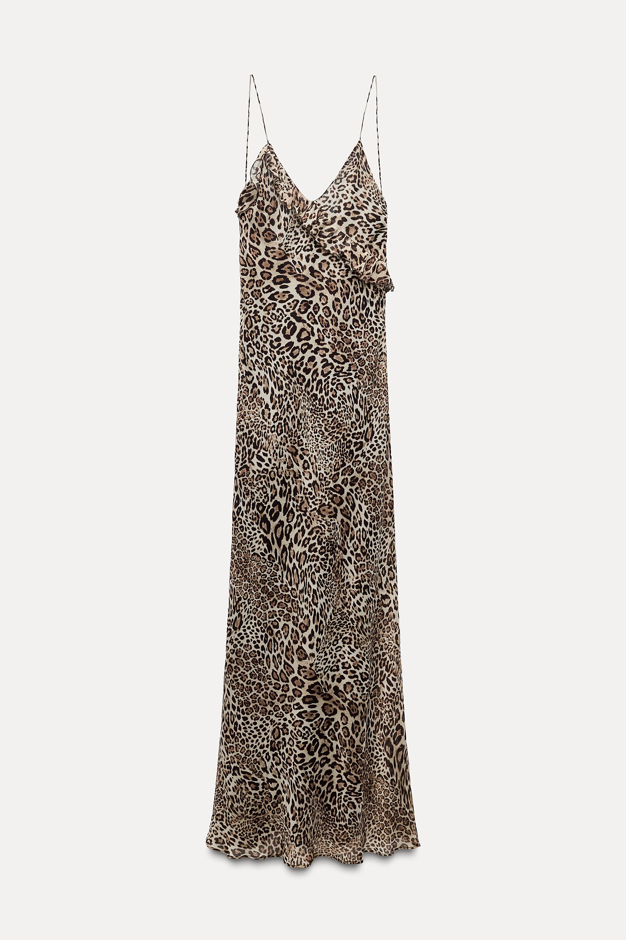 PRINTED CAMISOLE DRESS - Leopard | ZARA Australia