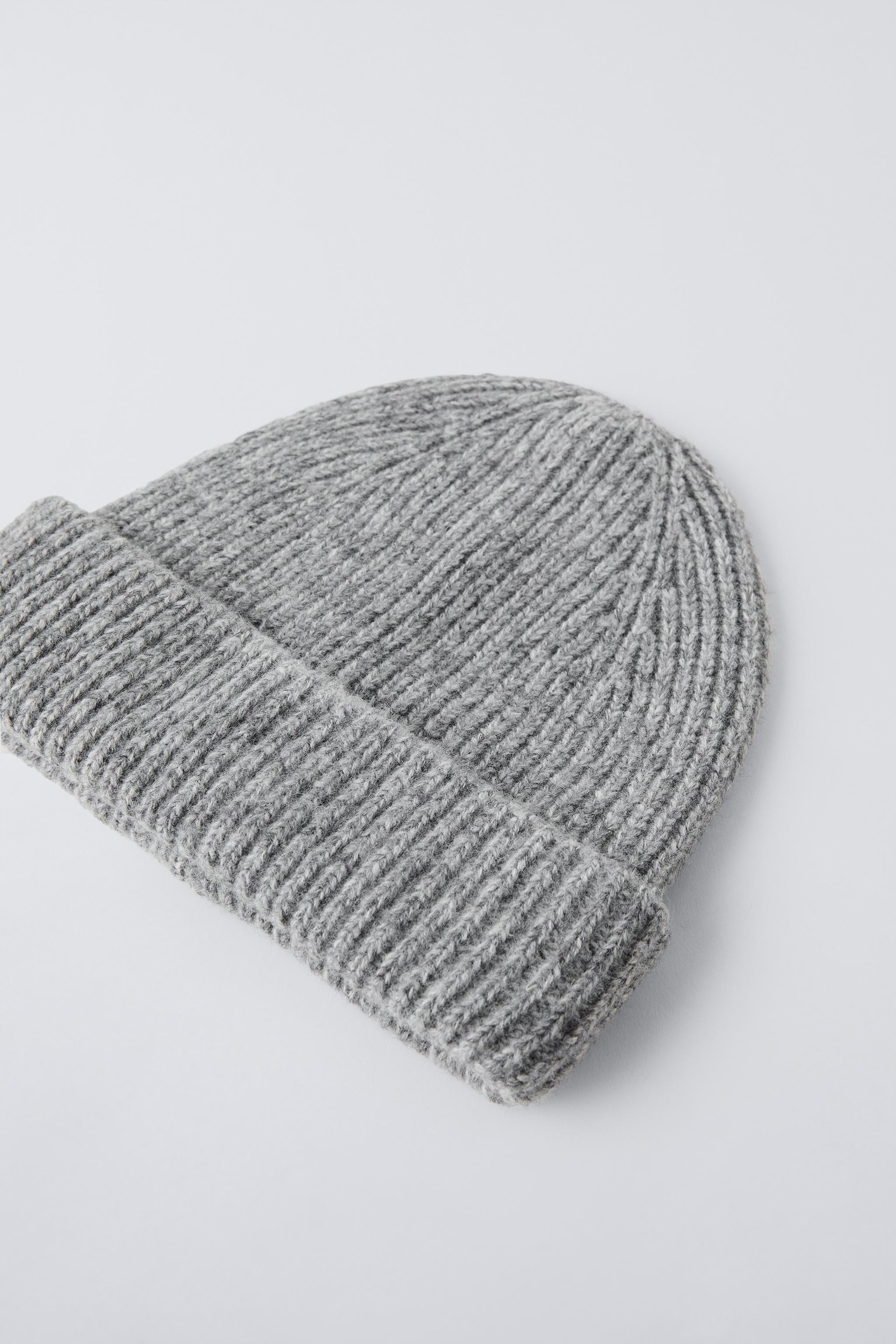 KNIT HAT - Gray | ZARA United States