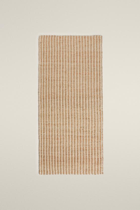 TAPETE DE PASILLO YUTE - Crudo / Beige de Zara - Imagen 0