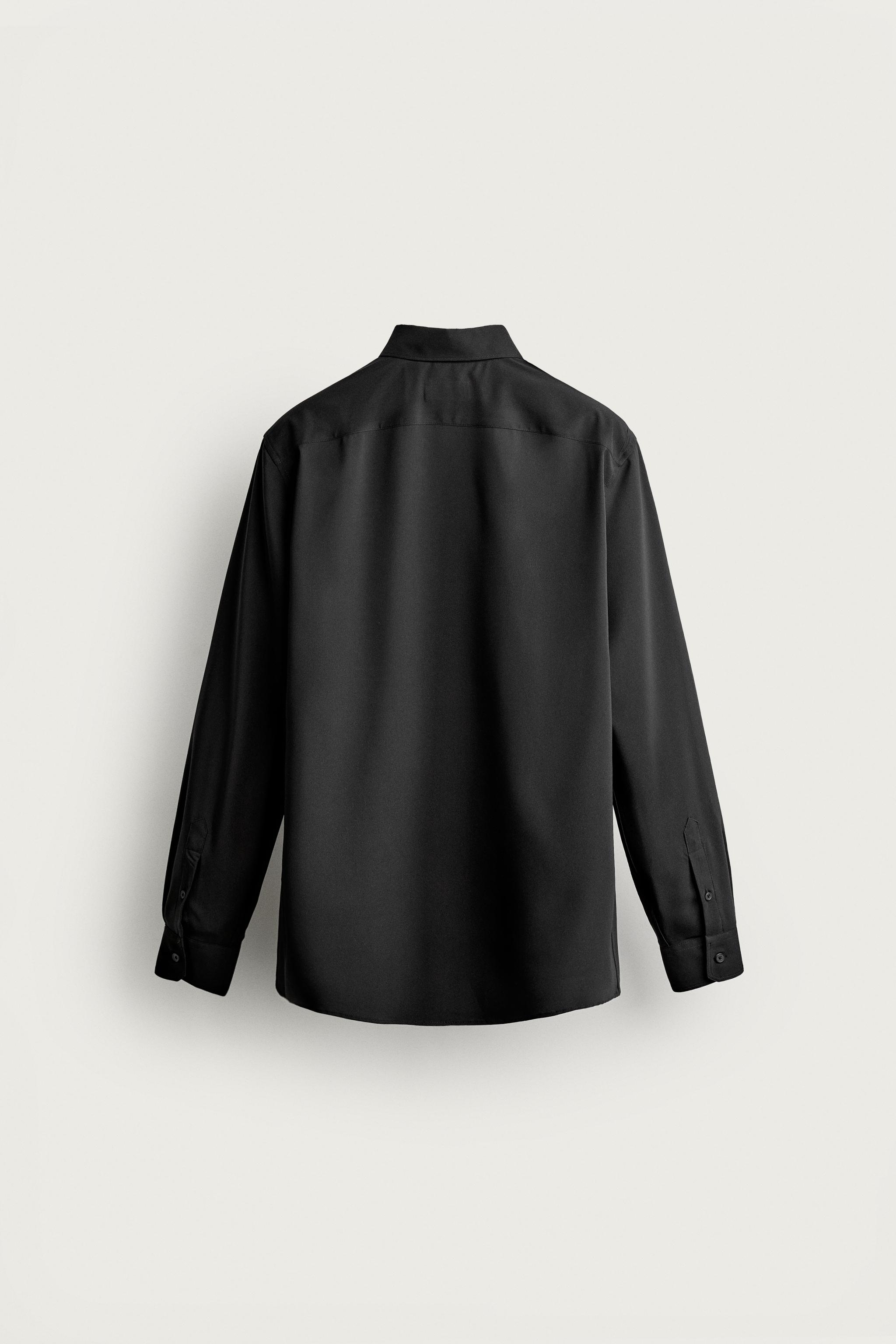 Мужские рубашки Zara SLIM FIT SHIRT — фото 8