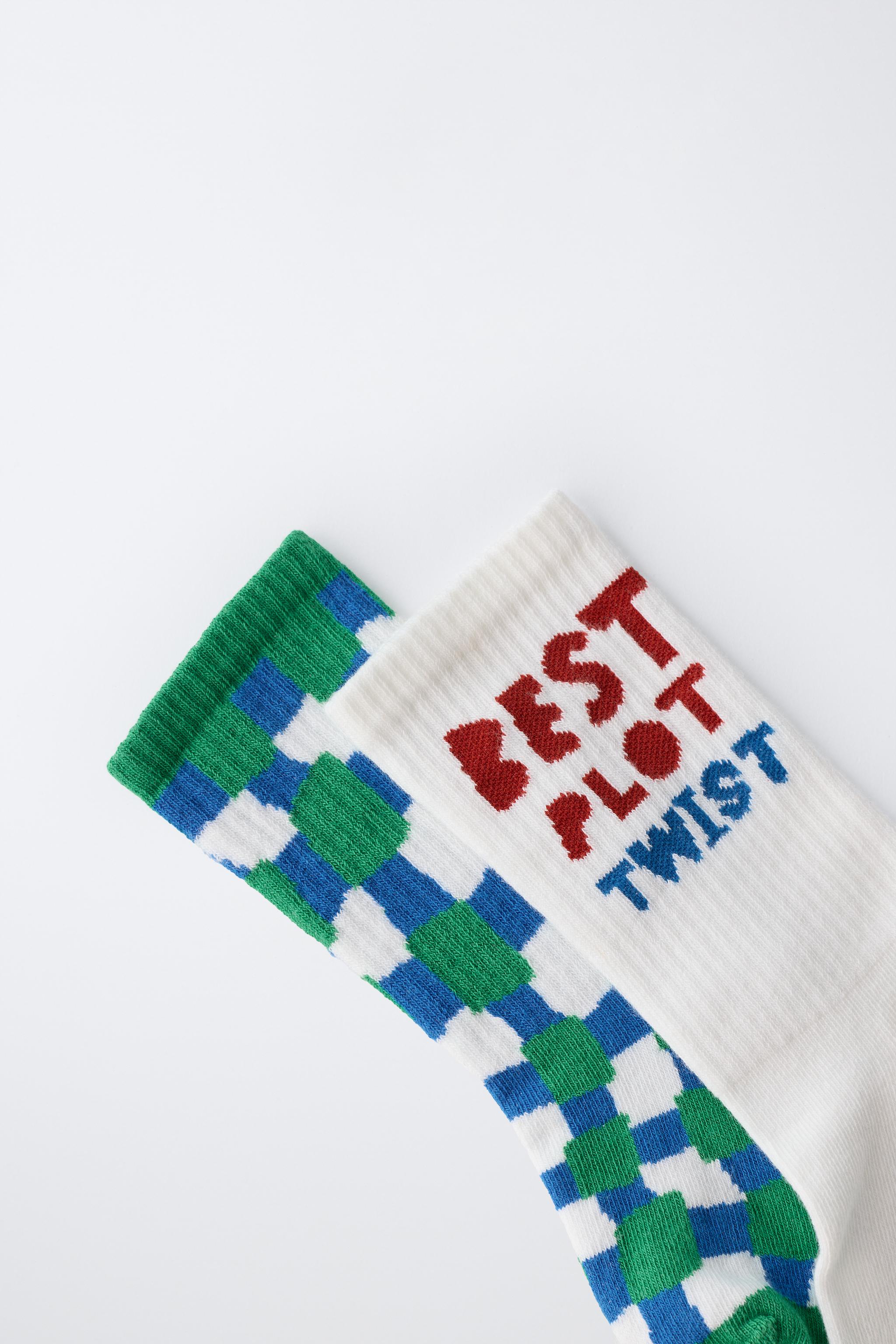 TWO-PACK OF CLARA CEBRIAN © PRINT MID-CUT SOCKS