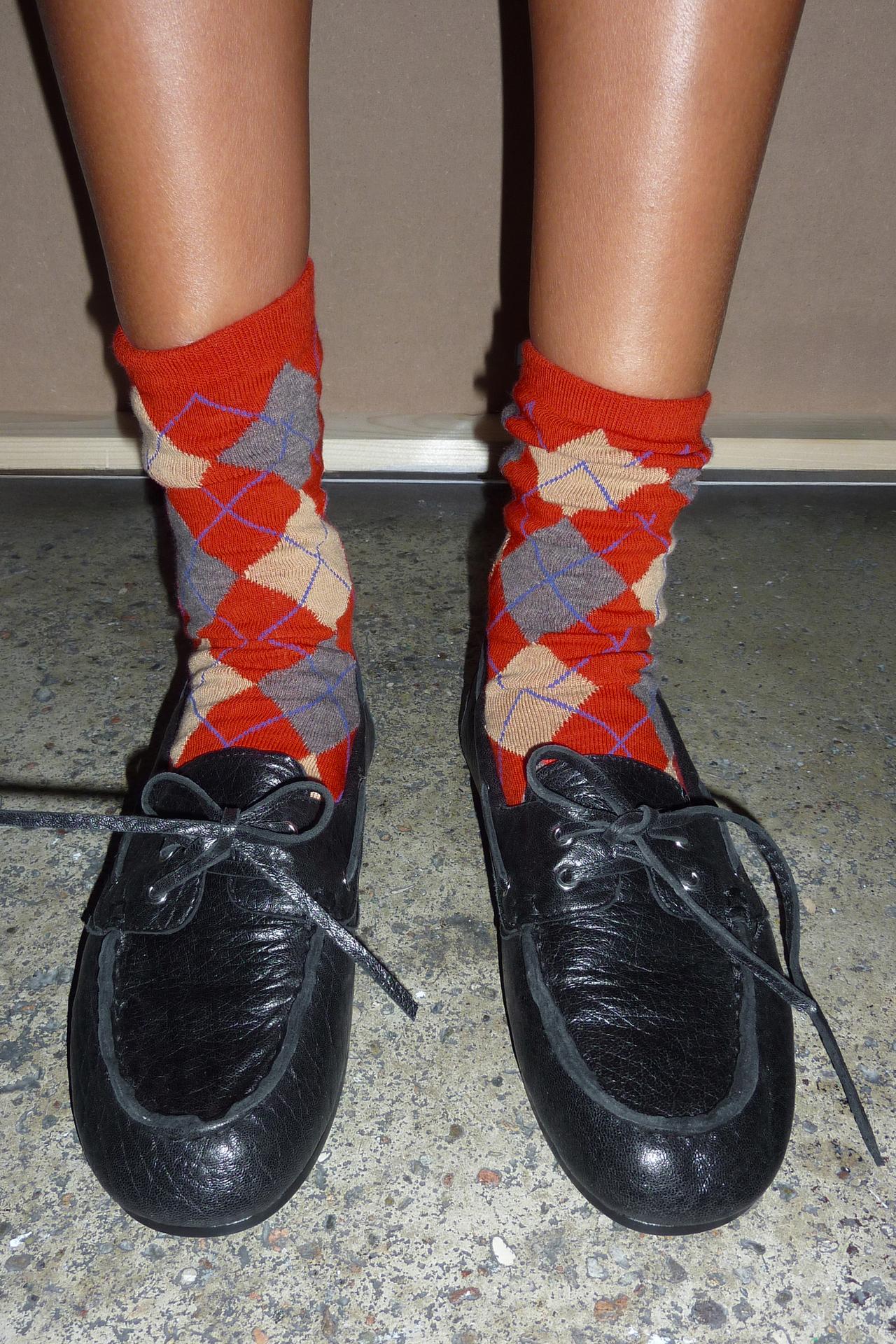 PRINTED ARGYLE SOCKS