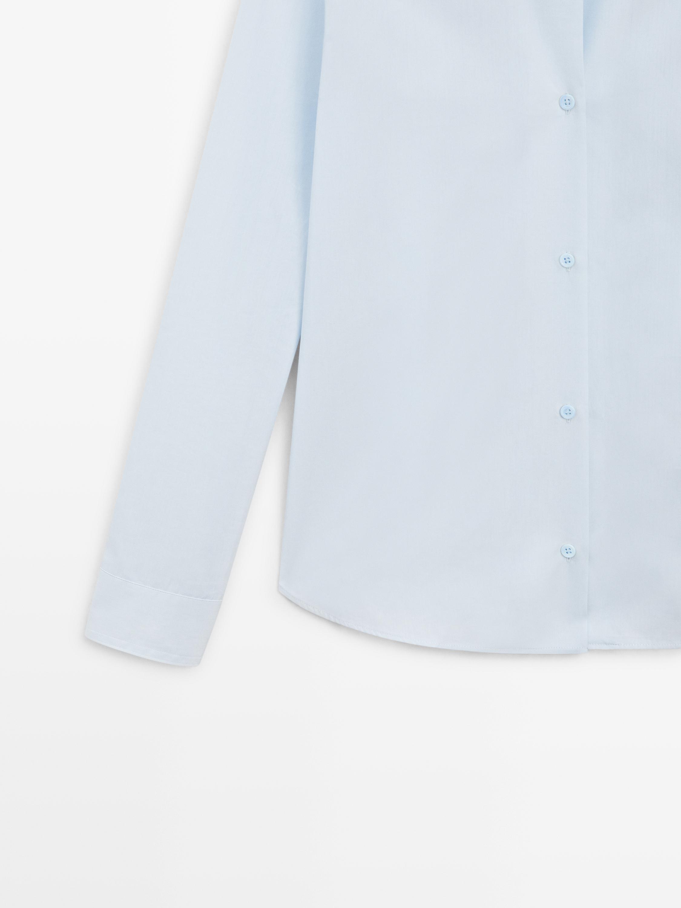Chemise en popeline 100 % coton