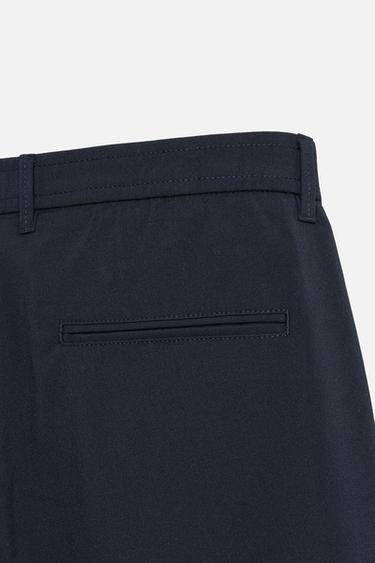 PANTALON SLIM FIT CONFORT - Bleu marine de Zara - Image 8