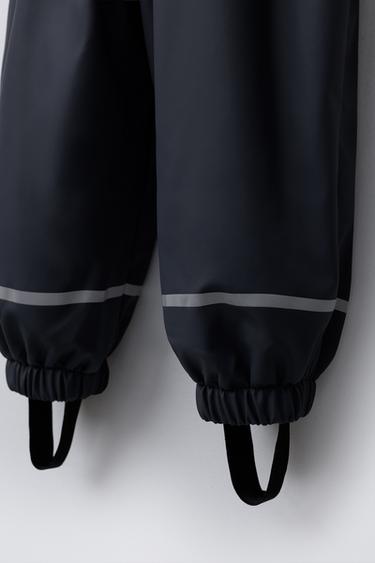 SALOPETTE GOMMÉE RÉSISTANTE À L'EAU - Bleu marine de Zara - Image 3