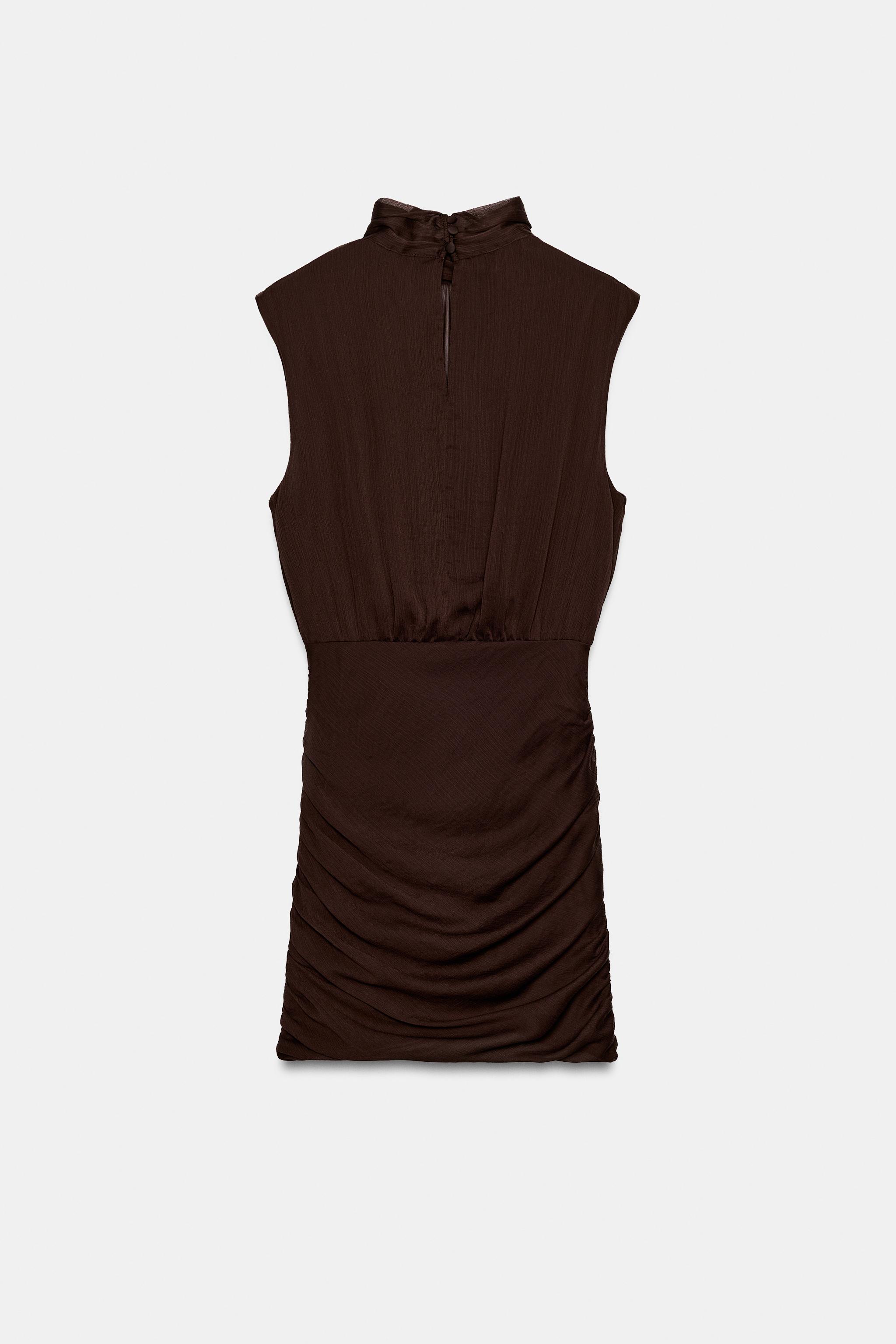 DRAPED MINI DRESS
