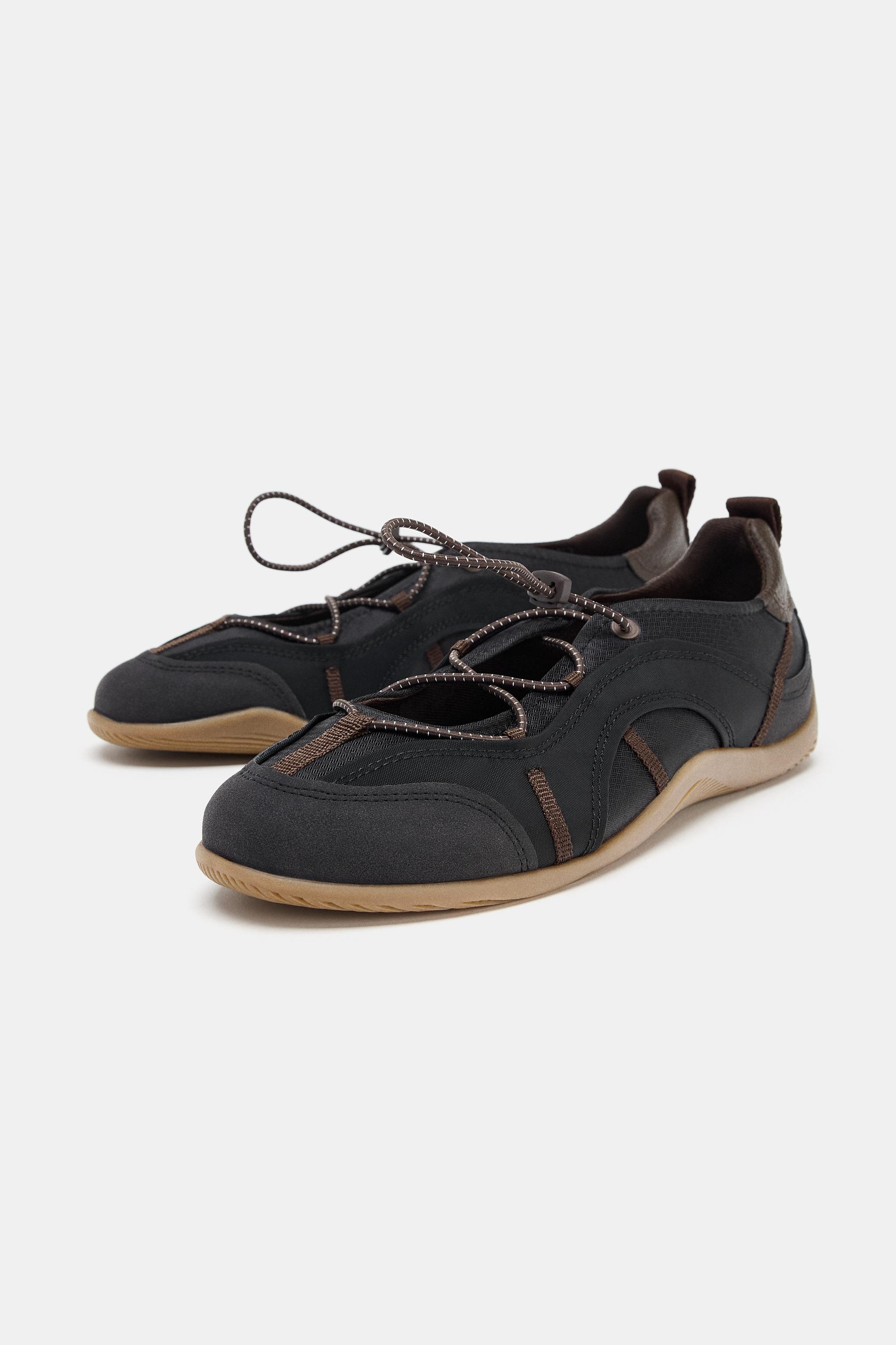 ELASTIC SPORTY BALLET FLATS