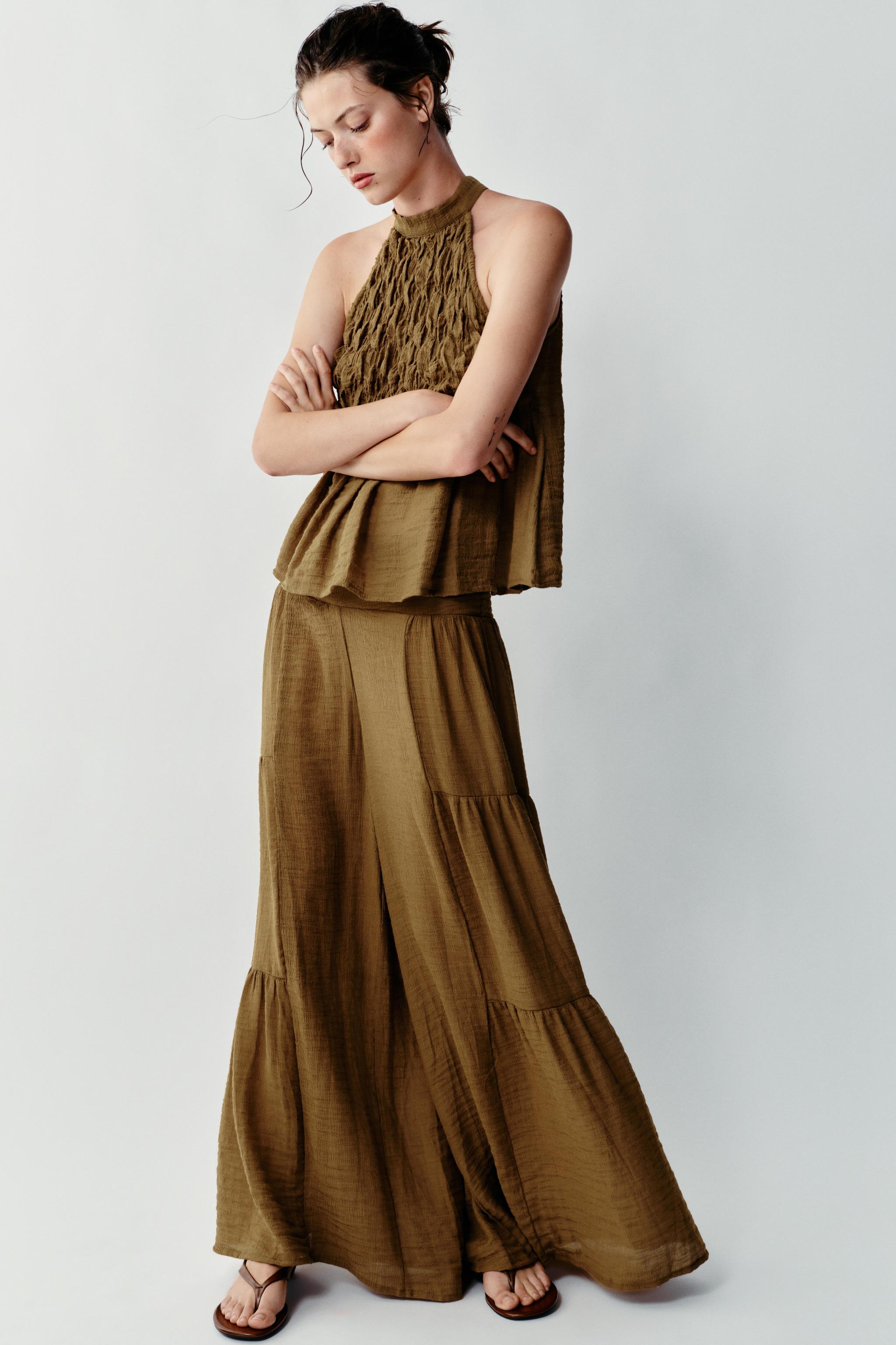 Женские брюки Zara VOLUMINOUS CUT PANTS