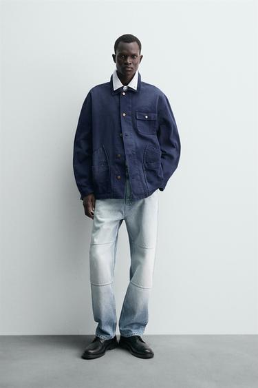 WASHED POCKET JACKET - Bluish by Zara - Image 0