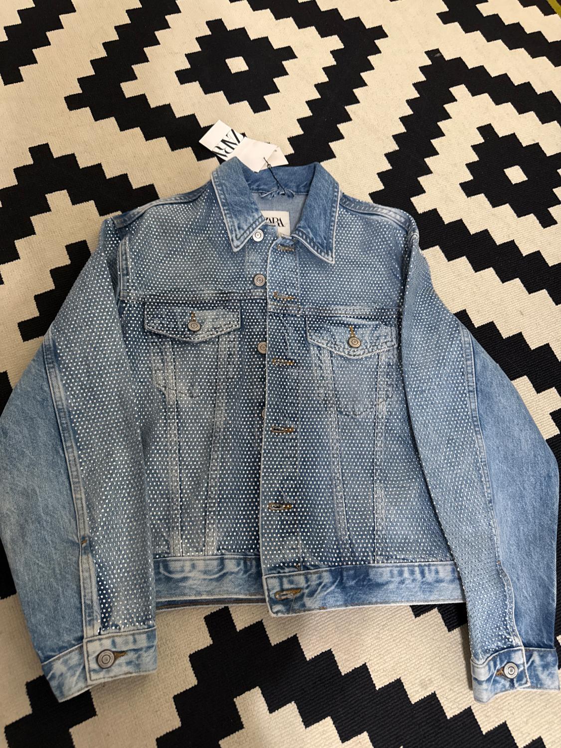ZW CAZADORA DENIM BRILLOS