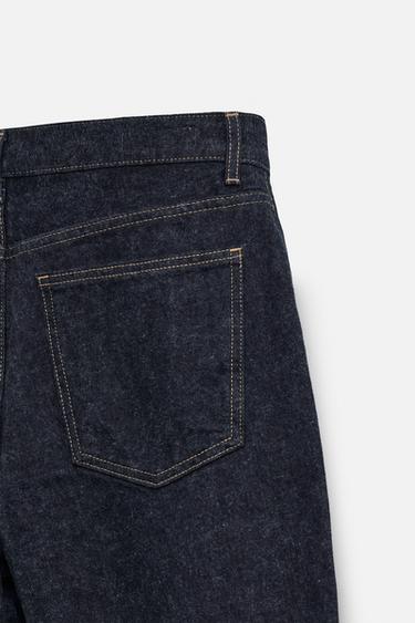 BRUSHED STRAIGHT-LEG JEANS - Blue by Zara - Image 9