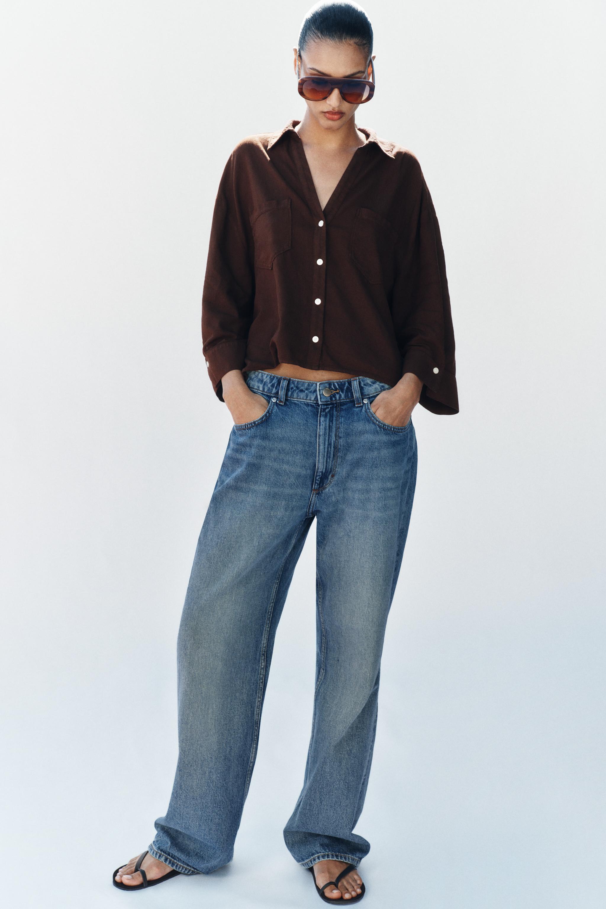 FLOWY LINEN BLEND SHIRT