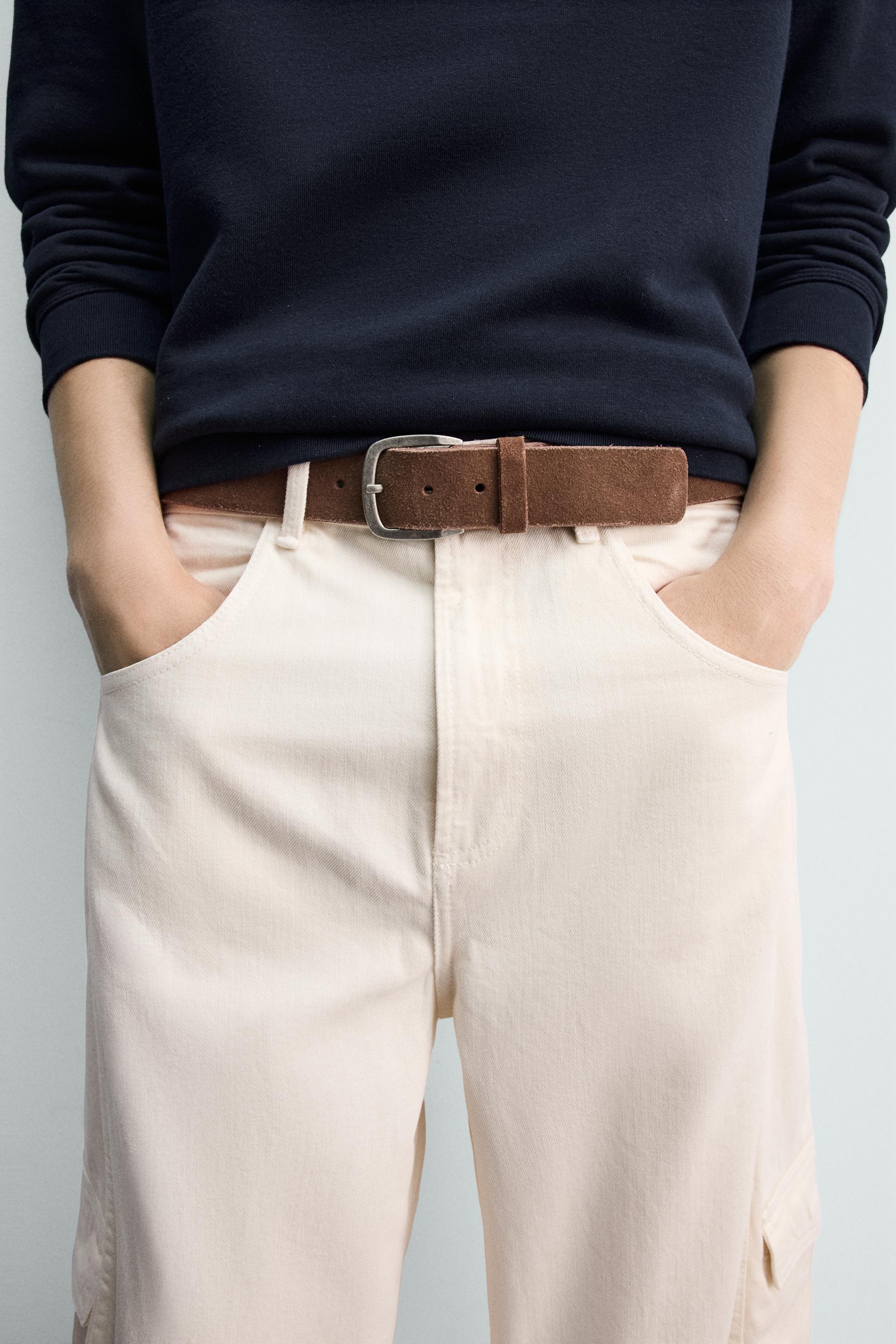 SEAMED BAGGY FIT CARGO PANTS