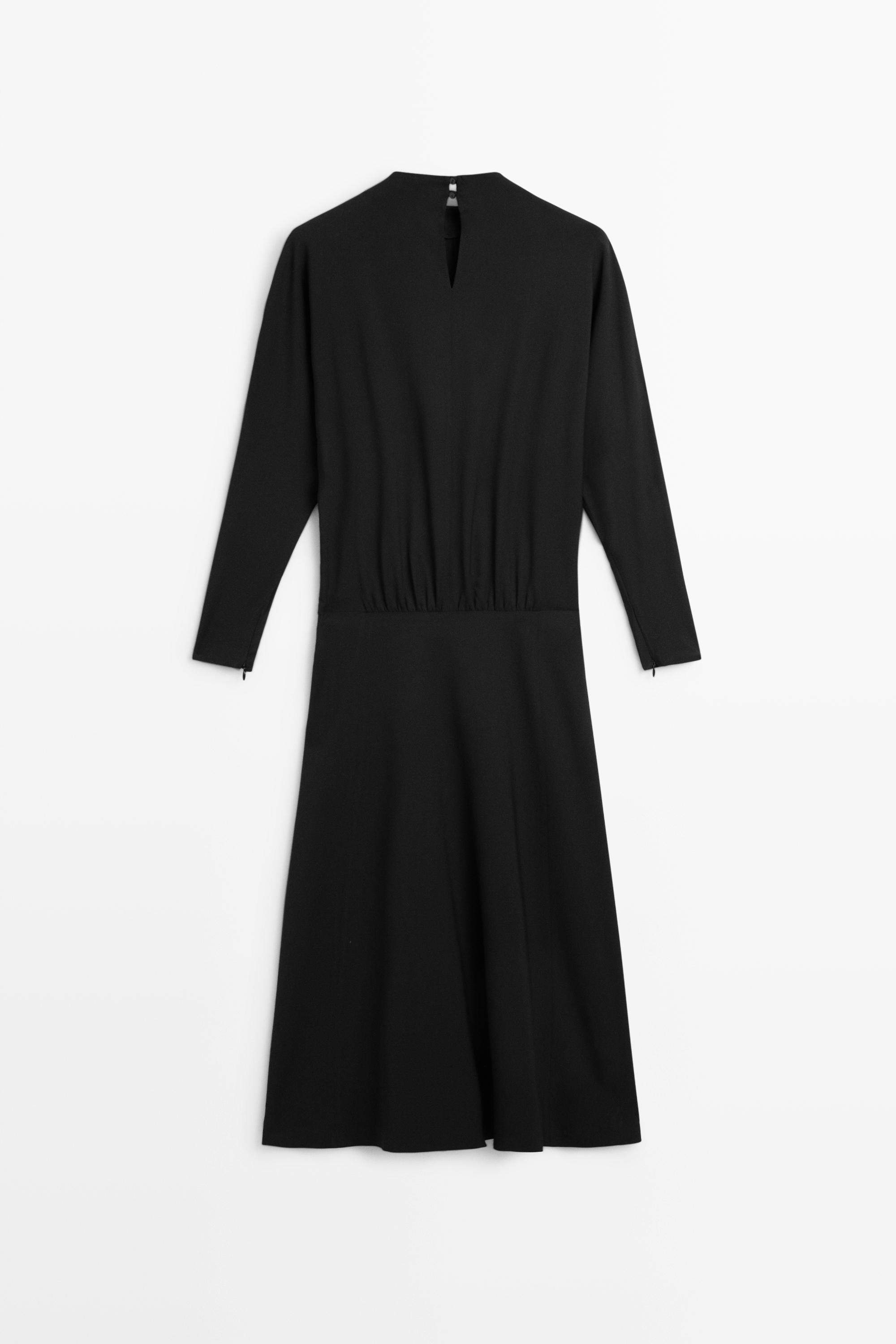 Robe midi manches longues