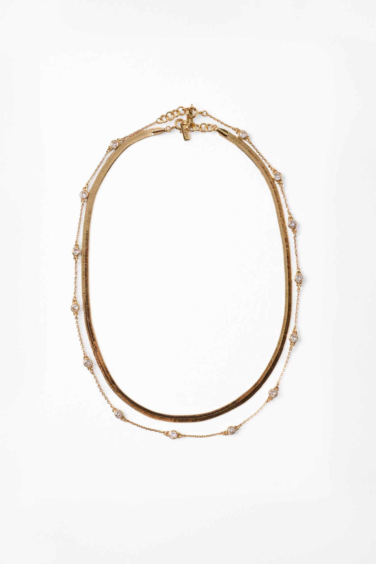 2-PACK CHAIN NECKLACES — Golden