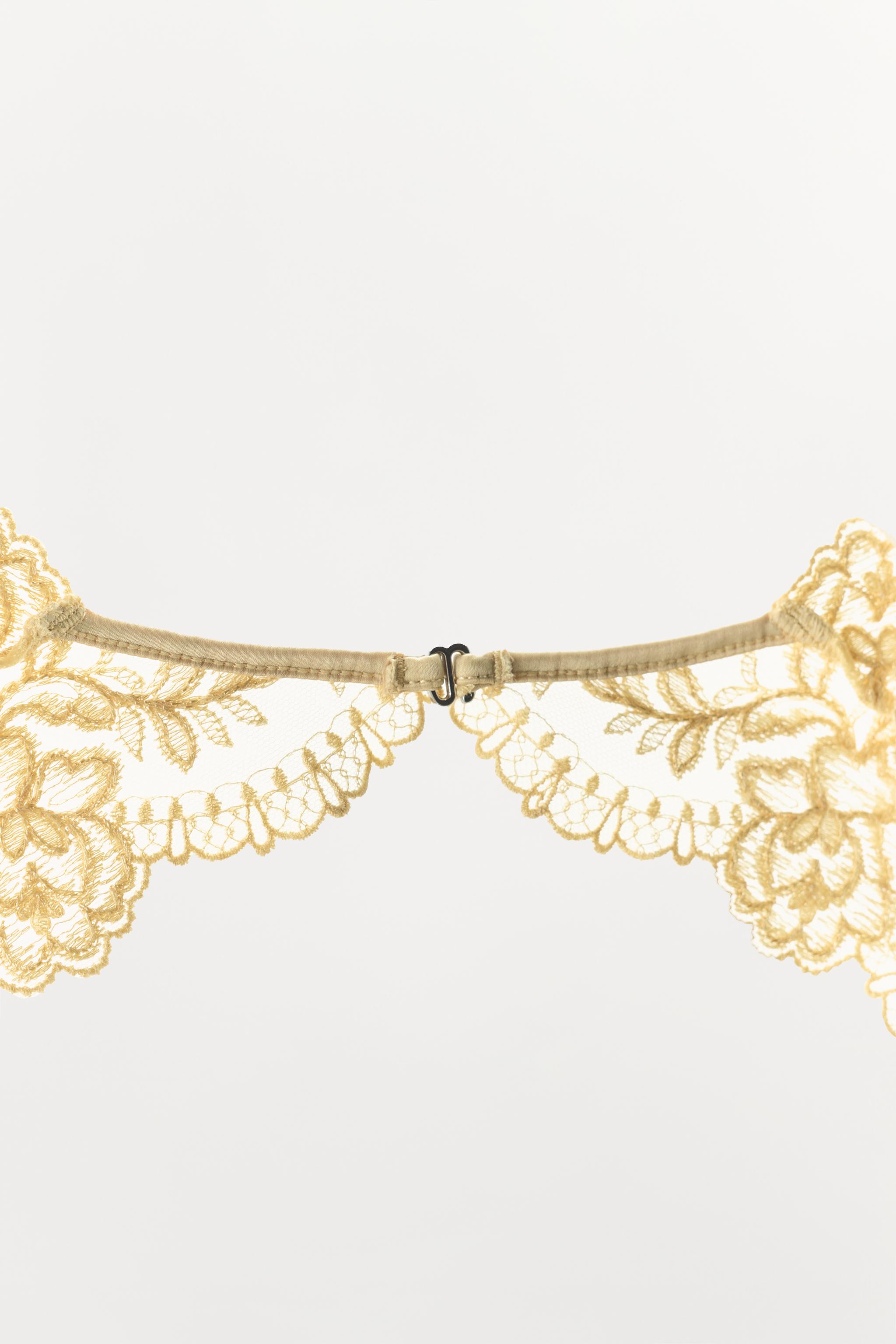 EMBROIDERED FLORAL UNDERWIRE BRA