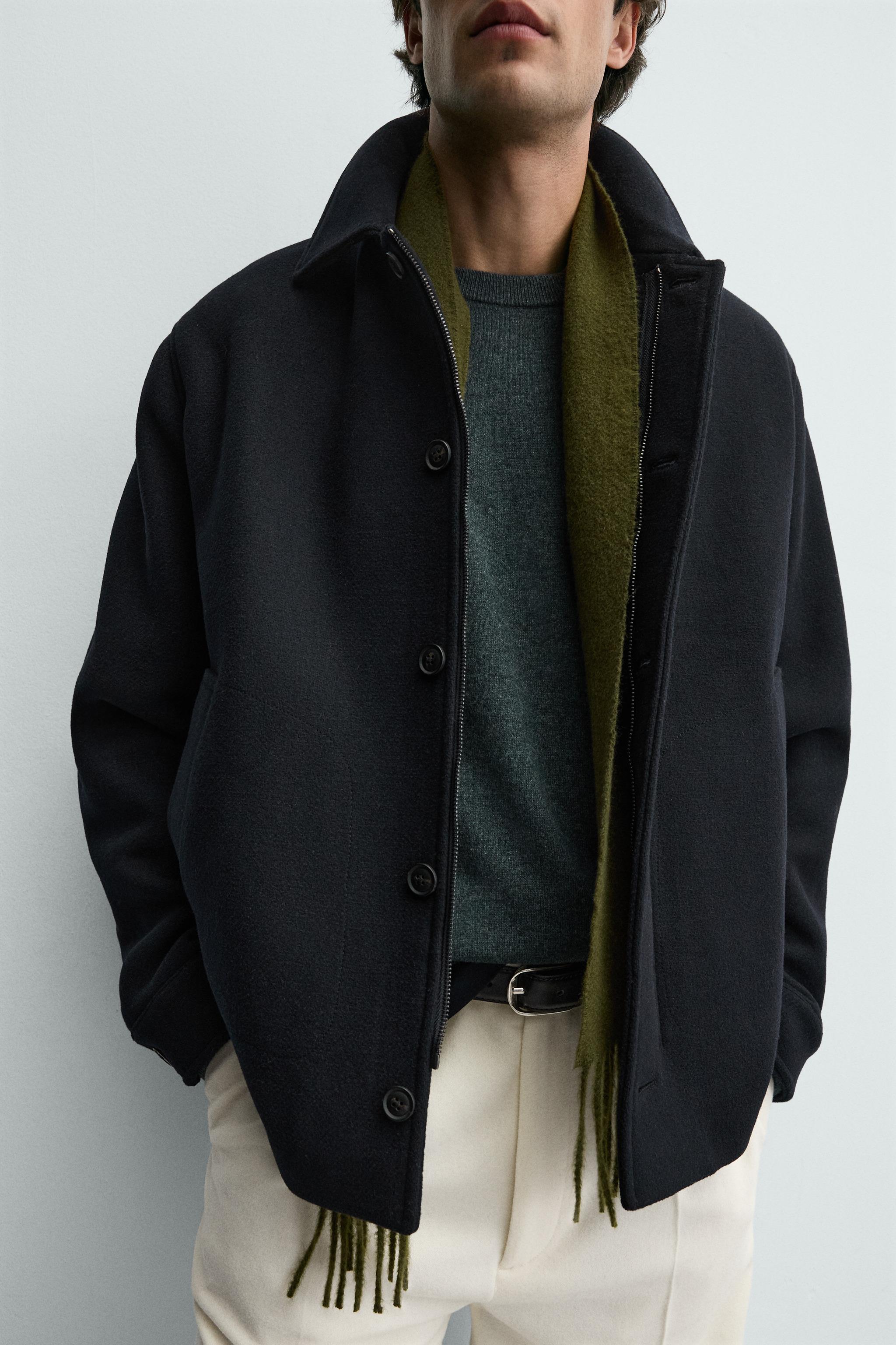 取り外し可能ライニング付きジャケット - ネイビーブルー | ZARA Japan