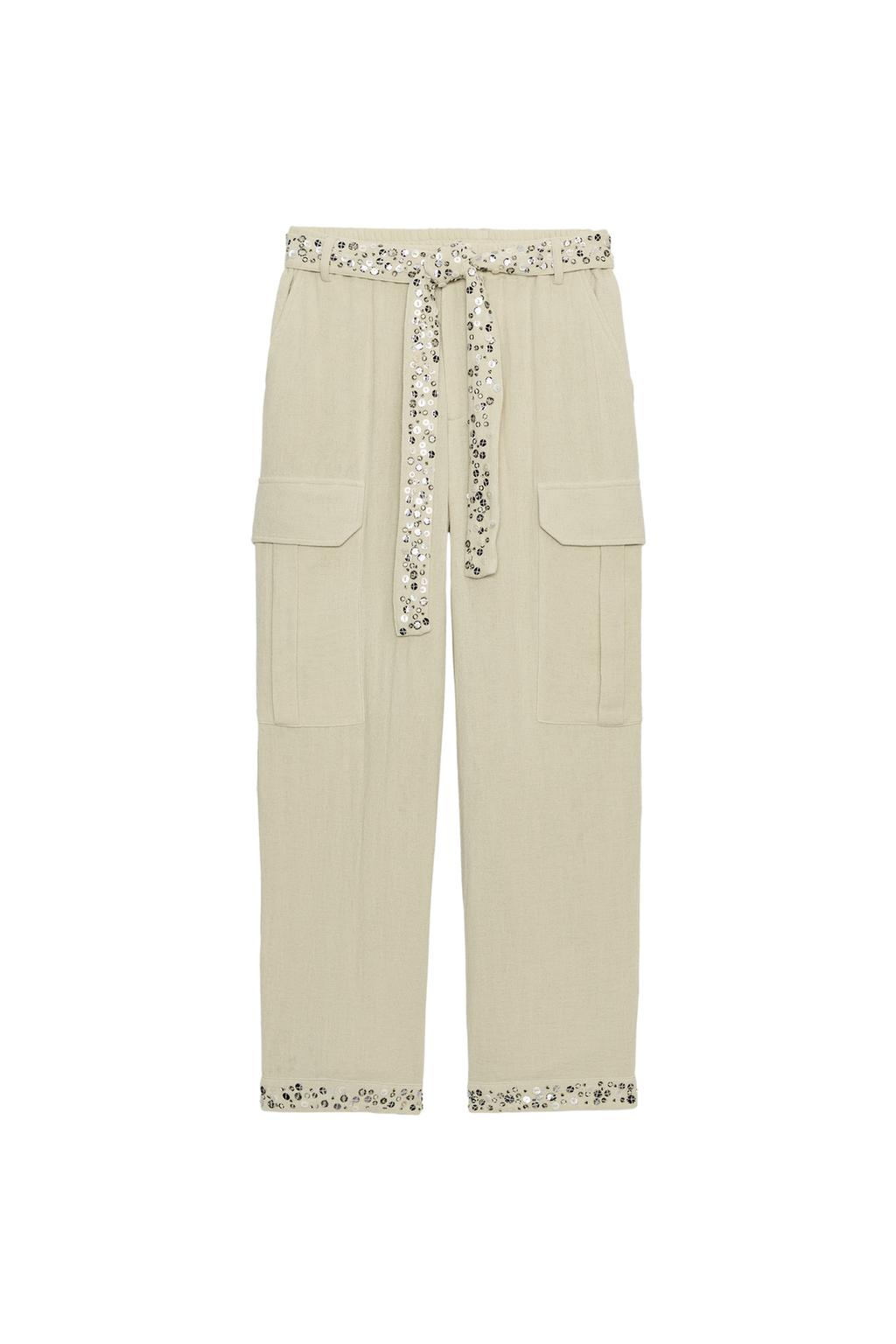 SEQUIN CARGO PANTS ZW COLLECTION - image 3