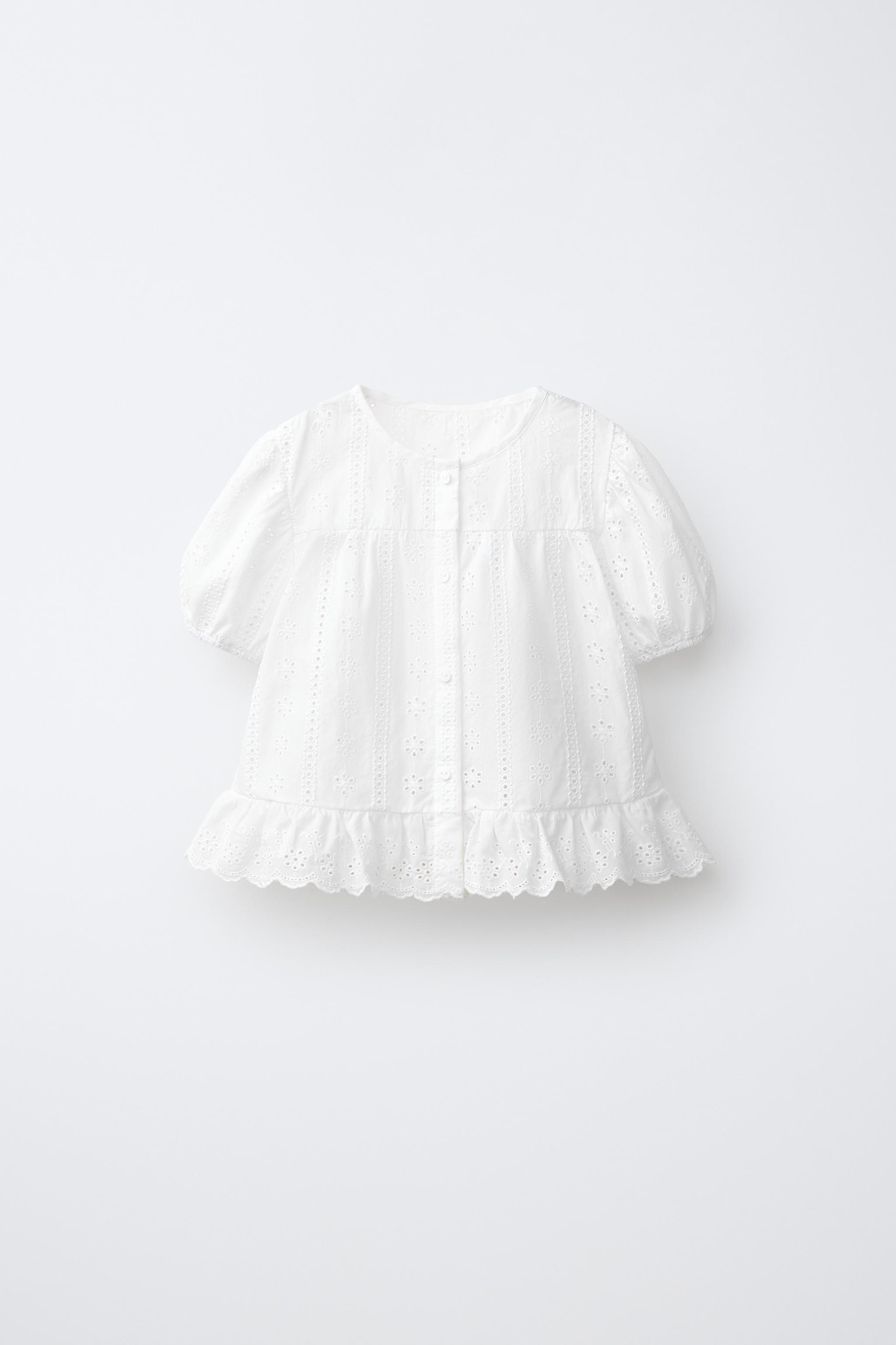 EMBROIDERED ROMANTIC SHIRT — White
