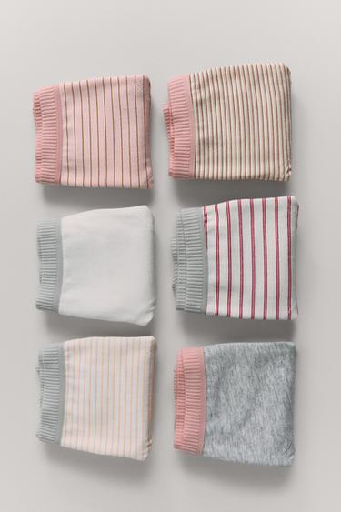 6-14 JAAR / SET VAN ZES SLIPJES MET STREPEN - Multicolour van Zara