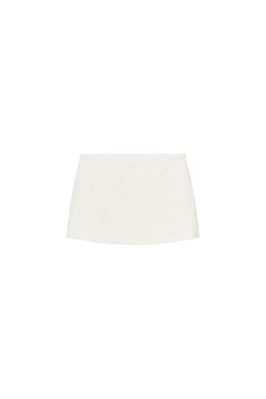 FALDA PANTALÓN - Blanco de Zara