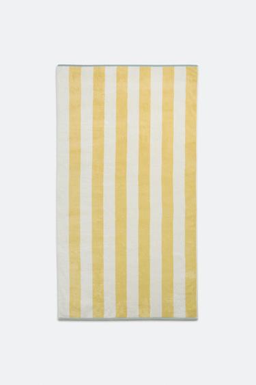 REVERSIBLE STRIPED COTTON TOWEL - striped by Zara