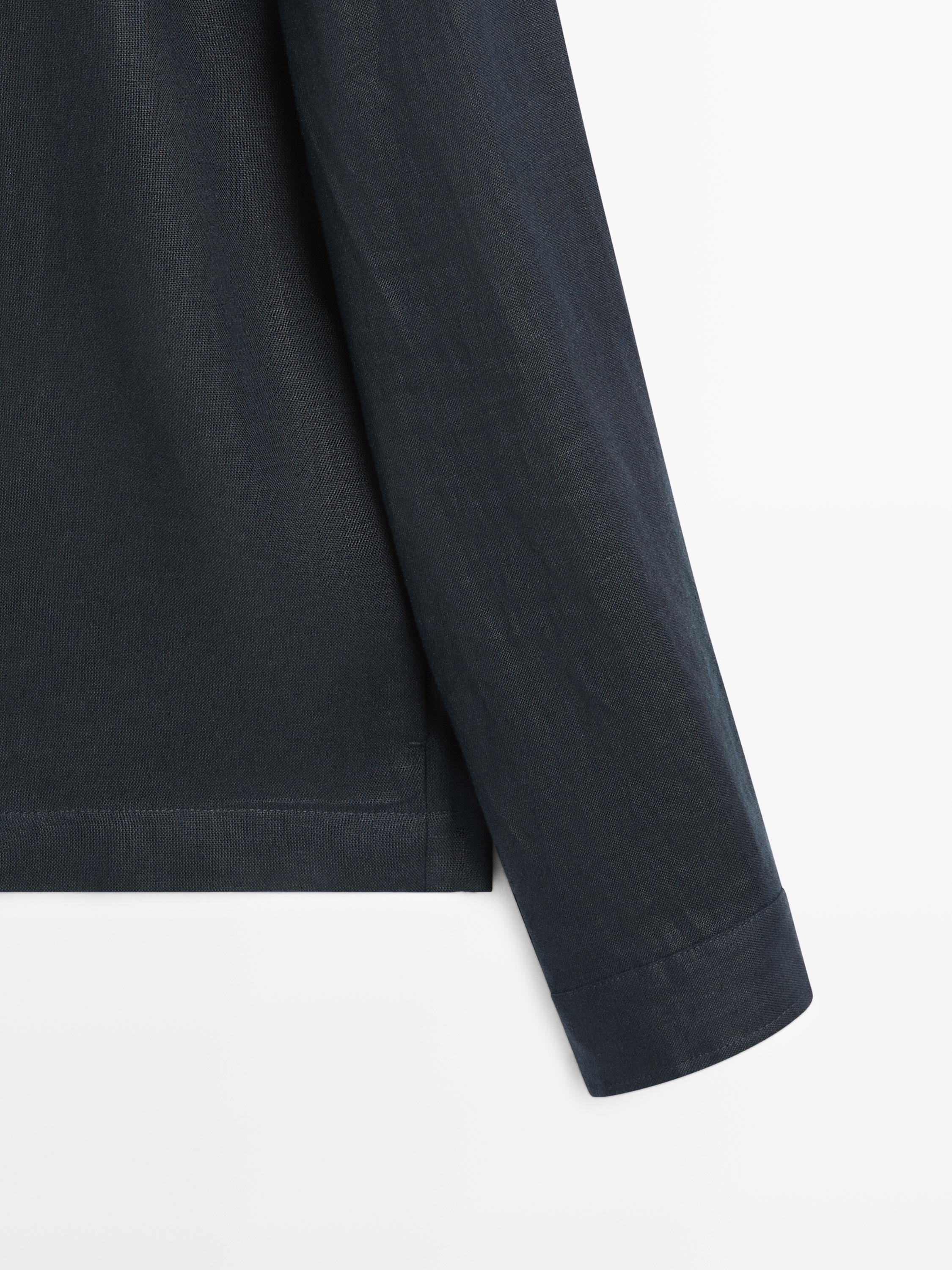 Cropped linen jacket