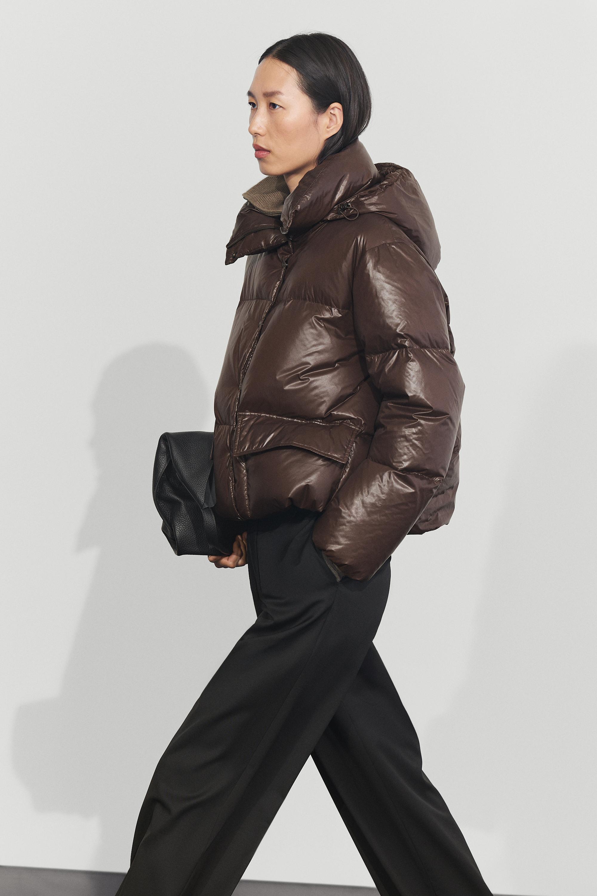 Stand-up collar down jacket