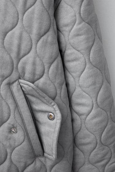 PUFFER JACKET - Pearl grey by Zara - Image 4