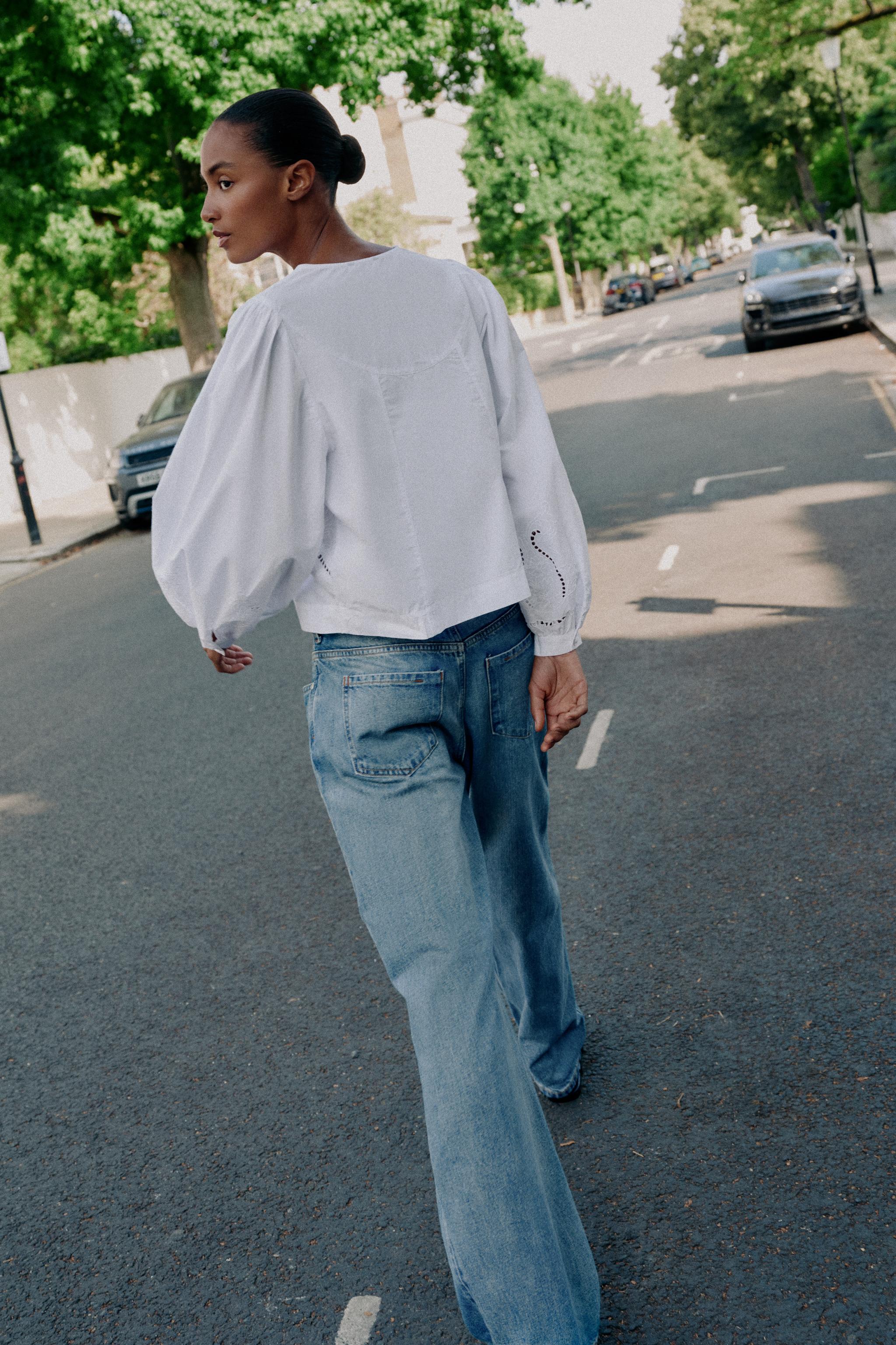 EMBROIDERED POPLIN SHIRT