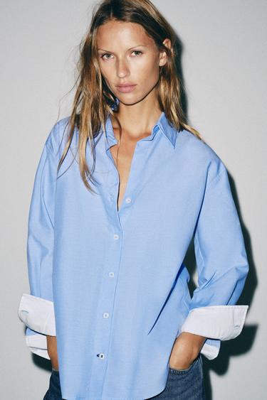 BASIS-OXFORDHEMD - Himmelblau von Zara