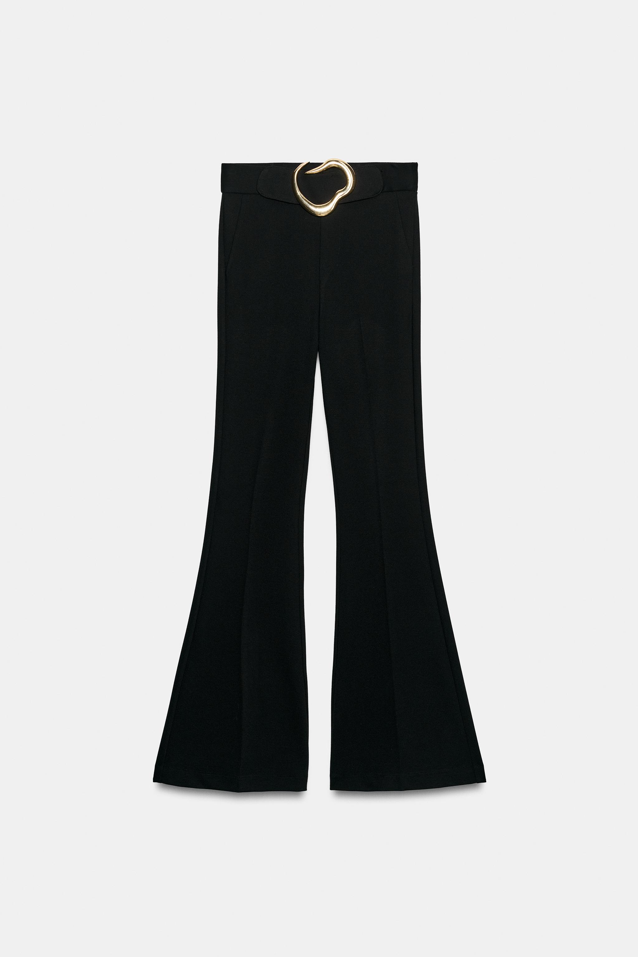 FLARE BUCKLE LEGGINGS