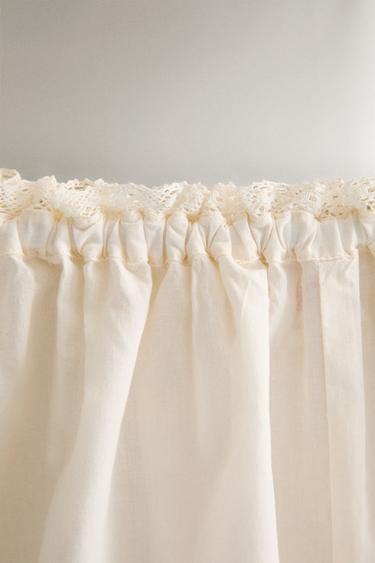 SHORT CULOTTE DENTELLE - Ivoire de Zara - Image 2