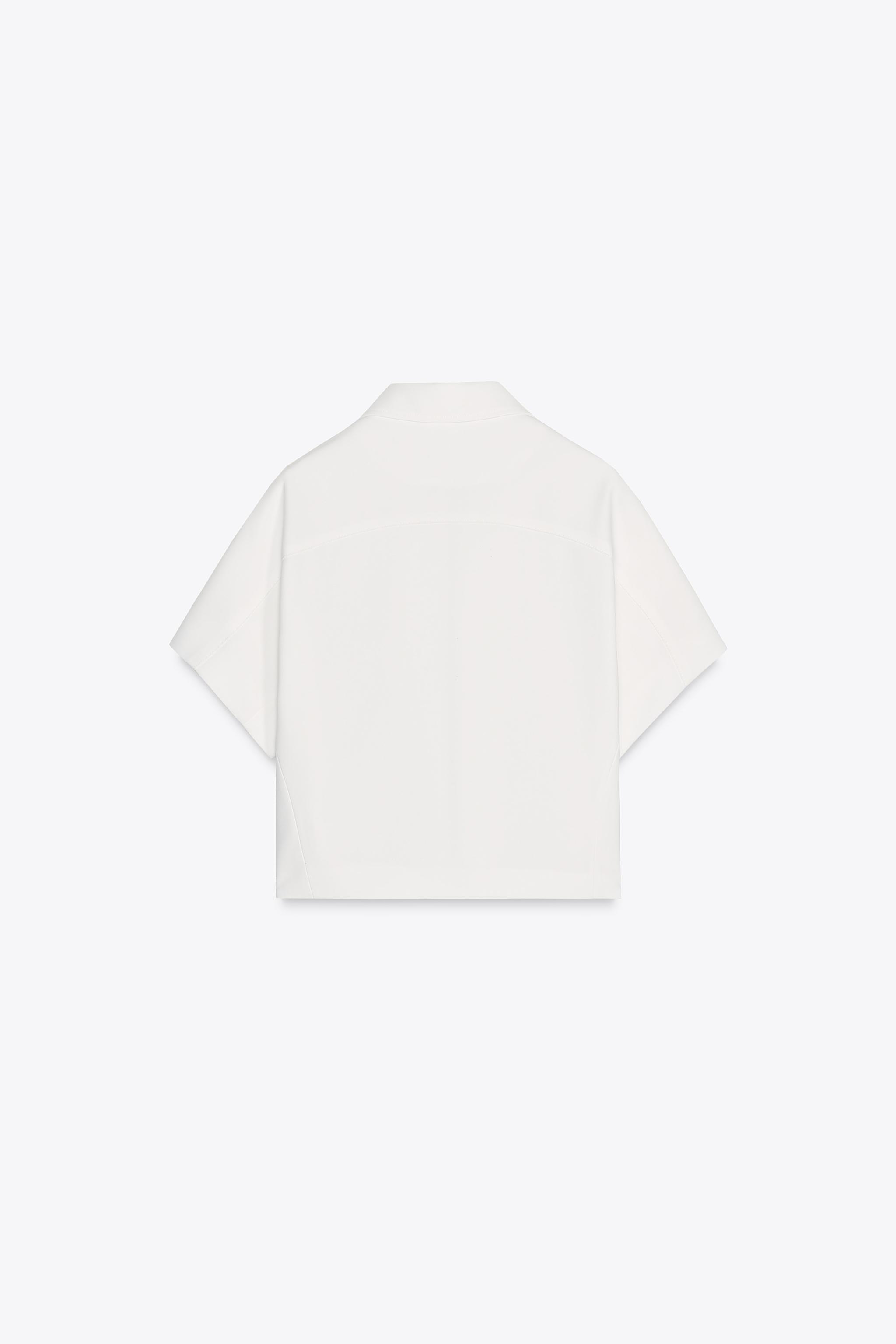ZW COLLECTION クロップドジャケット - エクリュ | ZARA Japan
