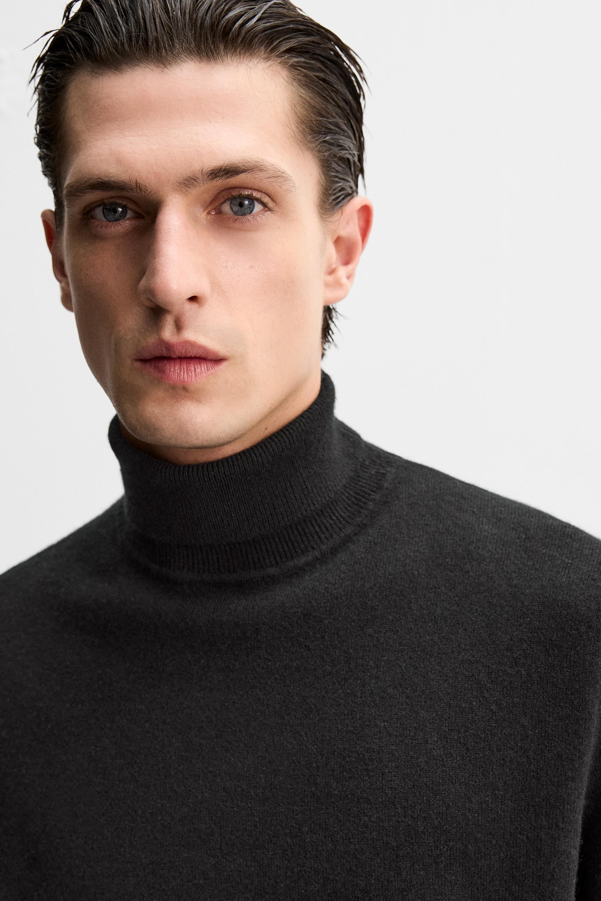 カシミヤ タートルネックセーター - ブラック | ZARA Japan / 日本