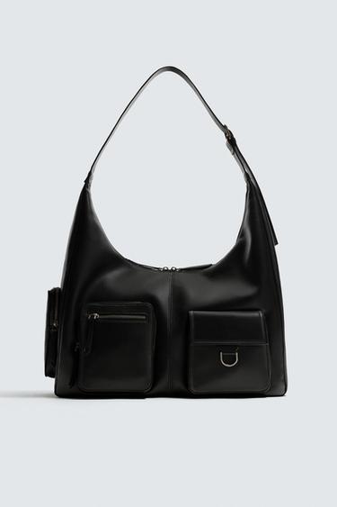 MULTI-POCKET SHOULDER BAG - Black by Zara