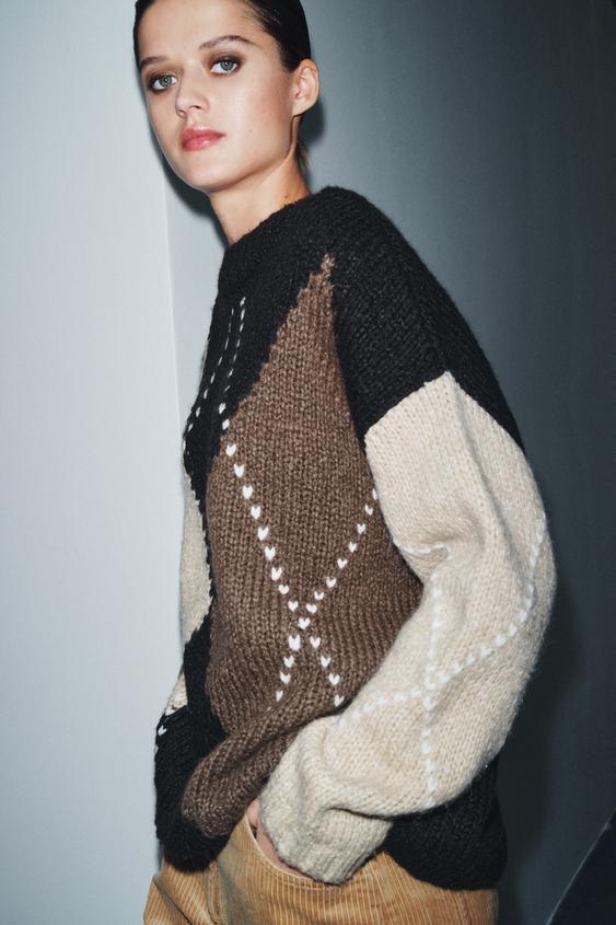 PULL EN MAILLE LOSANGES