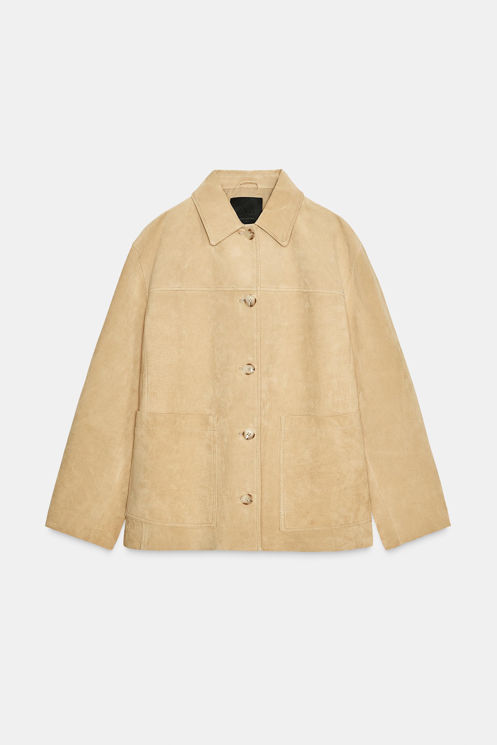 ZW LIMITED EDITION スエード レザージャケット - ブラウン | ZARA