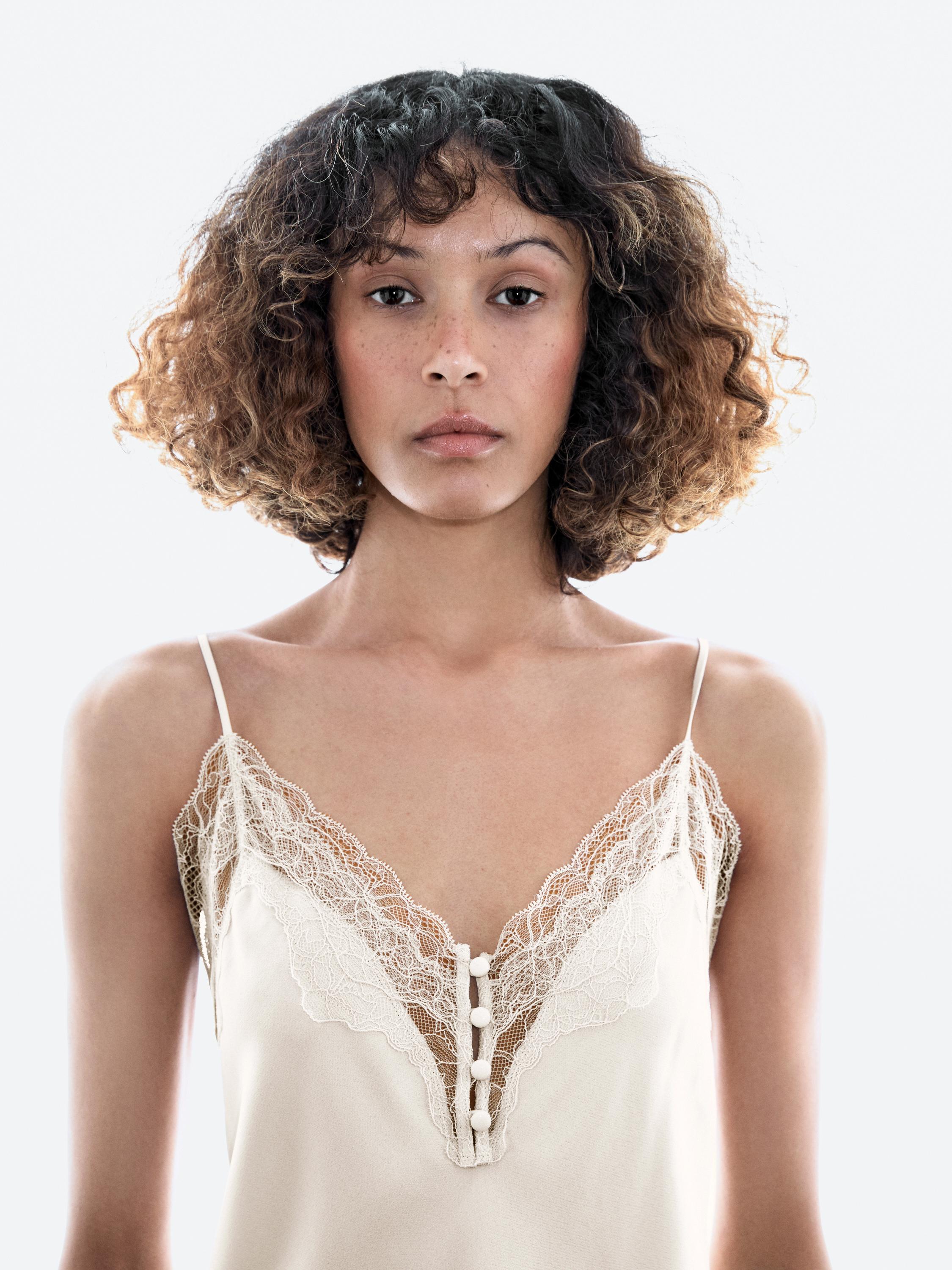 Camisole top with buttons