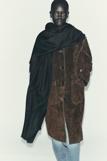 SOFT PLAIN SCARF - Black by Zara - Image 0