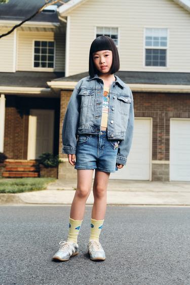 Zara 牛仔短褲 - 藍色