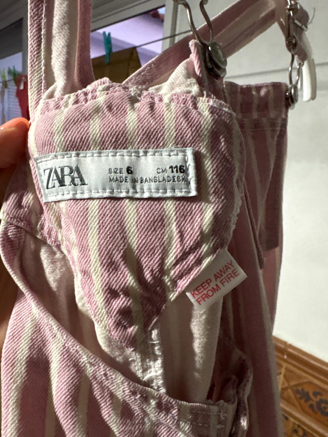 STRIPED TWILL DUNGAREES - Image 3