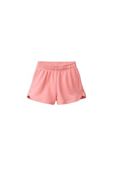 Zara PLUSH JOGGING SHORTS - Orange
