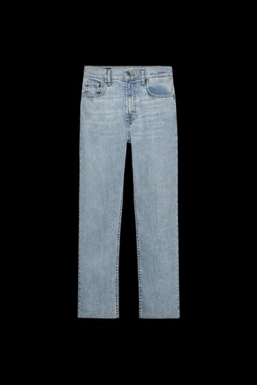 ZW COLLECTION HIGH-WAIST BOOTCUT CROPPED JEANS - Light blue by Zara - Image 0