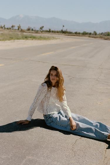 LACE WRAP JACKET - White by Zara