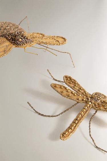 LOT INSECTES DÉCORATIFS (LOT DE 2) | MARISA BERENSON - Doré de Zara - Image 3