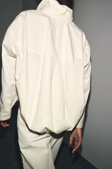 ZW COLLECTION POCKET SHIRT - Ecru by Zara - Image 4