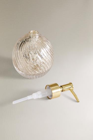 MERCURISED GLASS SOAP DISPENSER - Golden by Zara - Image 4