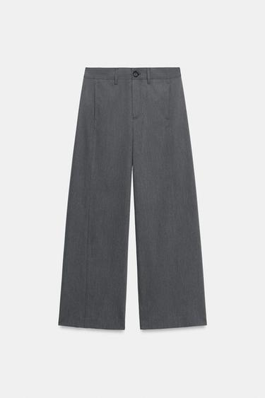FRONT SEAM TROUSERS - Grey by Zara - Image 0